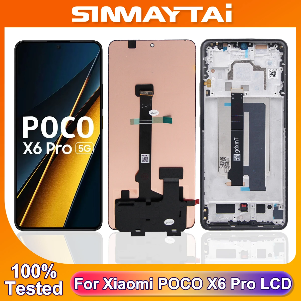 Original AMOLED For Xiaomi POCO X6 Pro LCD Display Touch Screen