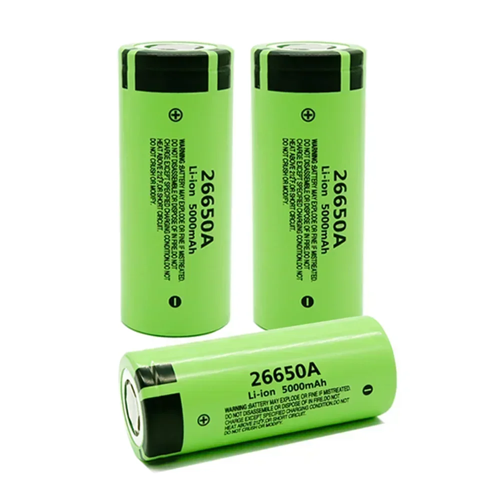 100% Original Hohe Kapazität 26650A 26650 5000mAh lithium-batterie für Taschenlampe power Bank Li-Ion Akkus