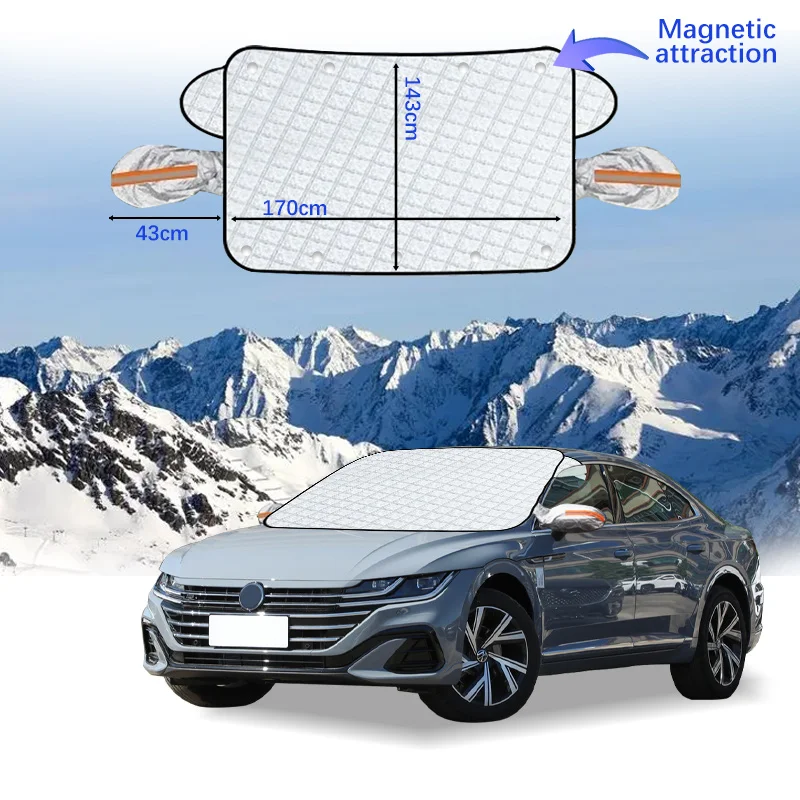 Magnetic Car Windshield Snow Cover Winter Ice-Frost Guard Sun Shade Protector For Volkswagen CC Exterior Accessories