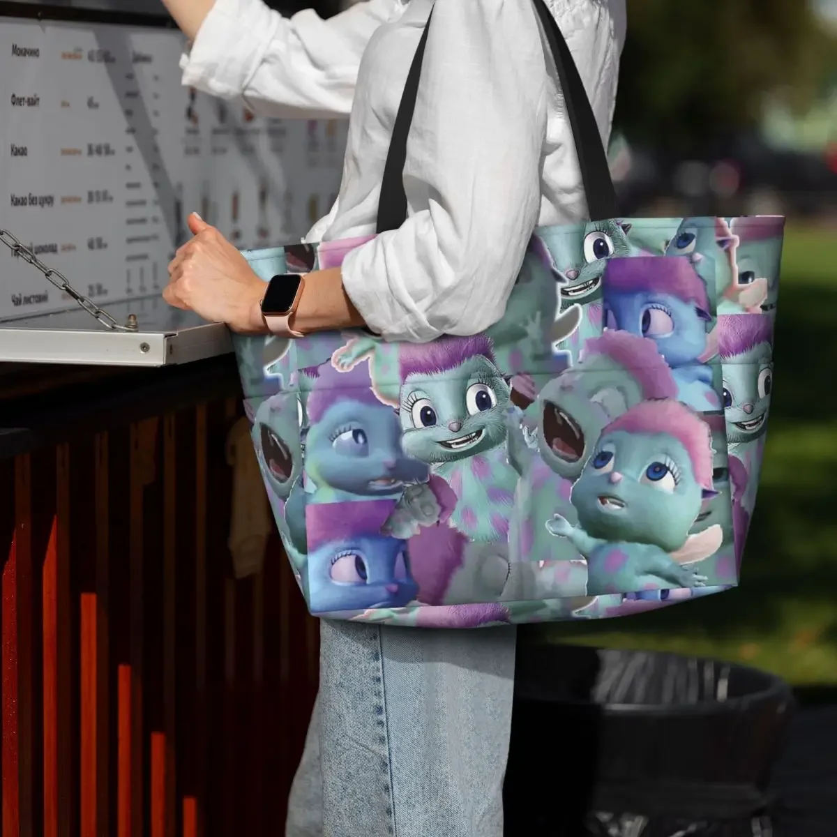 Bibble Collage Beach Tote Bag Sport Gym Yoga Duffle Large Tote Bag Women Travel Bag Fitness bag