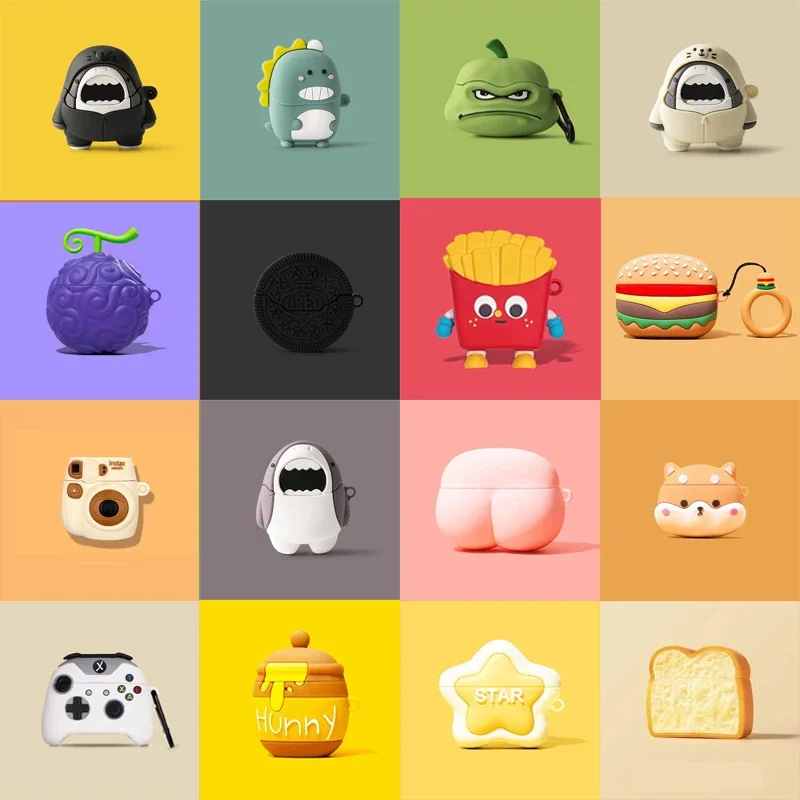 

For Huawei FreeClip Earphone Case Silicone Cute Cartoon For Huawei Freebuds 5i 5 Pro3 Pro2 SE2 Pro 4i 4 Earbuds Protective Cover