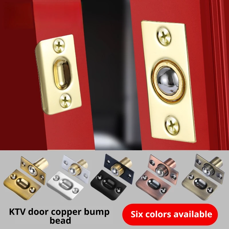Adjustable Ball Door Catches Spring Loaded Roller Ball Catch Beads Lock for Closet Cupboard Bathroom Interior Doors Hardware