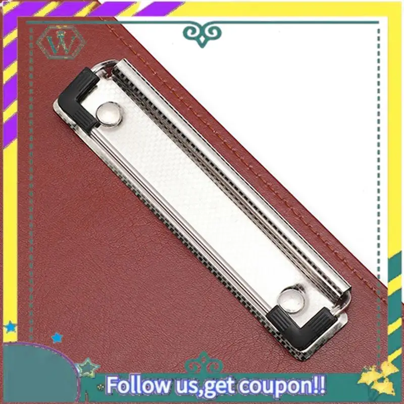 

НОВАЯ папка для файлов A4 из искусственной кожи, портфель, держатель для деловых документов, металлический буфер обмена, органайзер для документов, прочный, D