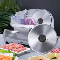 220v Household Electric Food Slicer vegetables bread Fruit Lamb Slices Shred Cut The Meat Planing Machine Adjustable Thickness