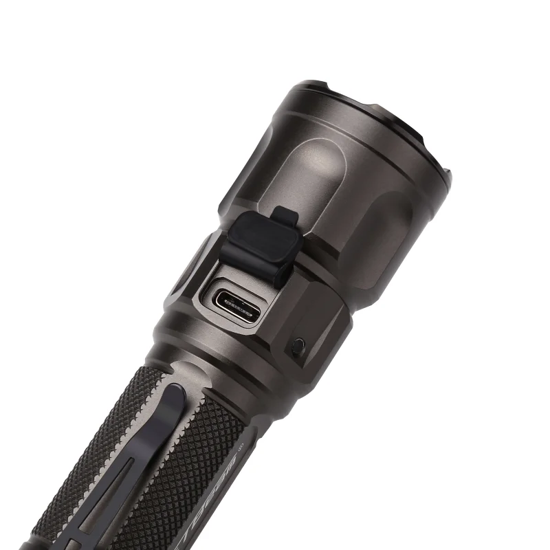 JETbeam 3M Ultra 2000Lumens Type-C Rechargeable Tactical Flashlight Triple Switch Include 3500mAh Battery