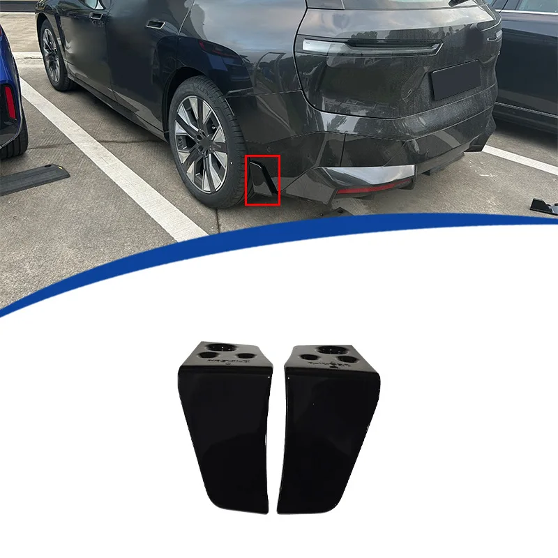 

For BMW iX 2021-2025 Rear Spoiler Corner Splitter MP Style ABS Gloss Black Exterior Tuning Body Kit Side Lip Canard Sport Parts