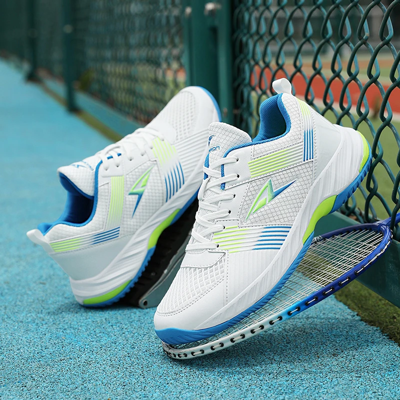 

Men New Badminton Shoes Breathable LightWeight Resistant Professional Competition Couples Athletic Brands Cushioning Sneakers