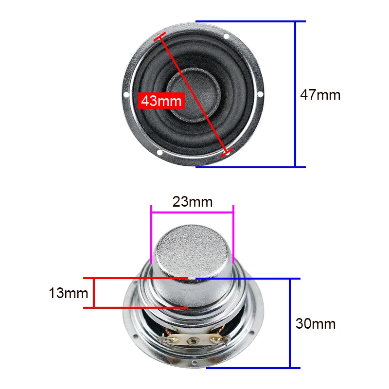 ل هارمان كاردون المتكلم 1.75 بوصة 47 مللي متر طويلة السكتة الدماغية كامل المدى تردد القرن المزدوج النيوديميوم الكروم الإطار 4ohm 2 قطعة
