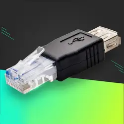 Ethernet Port To USB Connector  USB Adapter  USB To RJ45 Ethernet Cable Adapter  USB To Crystal Head Conversion Head