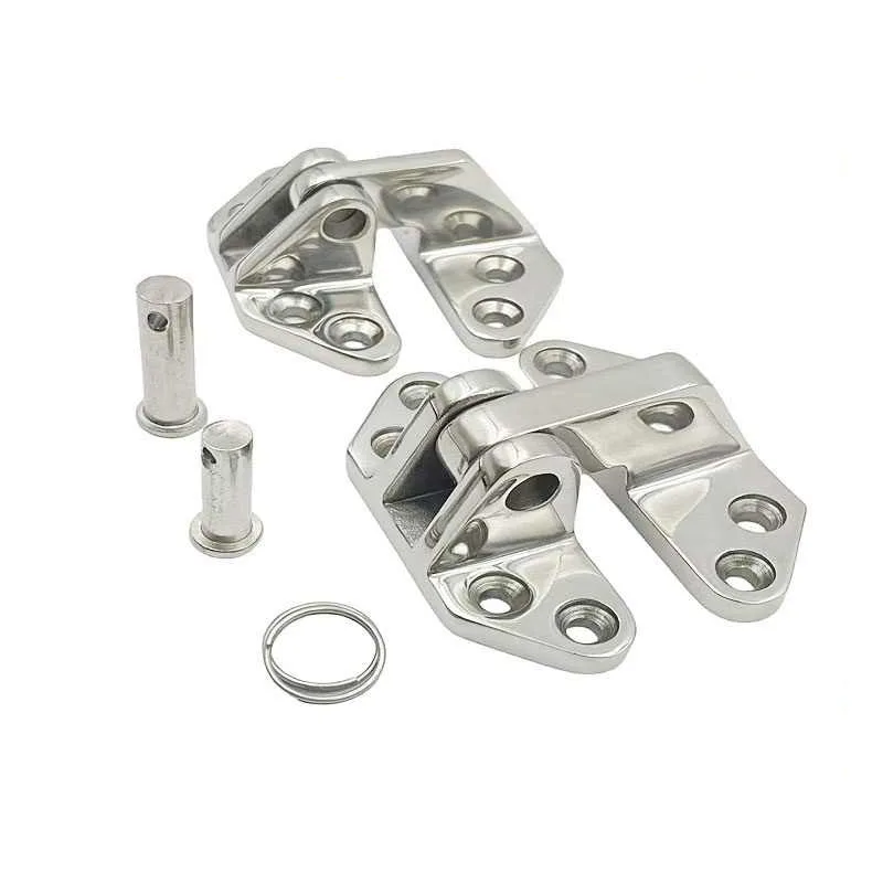 

1PCS 316 Stainless Steel Heavy-Duty Detachable Hinges Thickened Flip Hinges Specialized Folding Hardware For Ships Yachts Boats