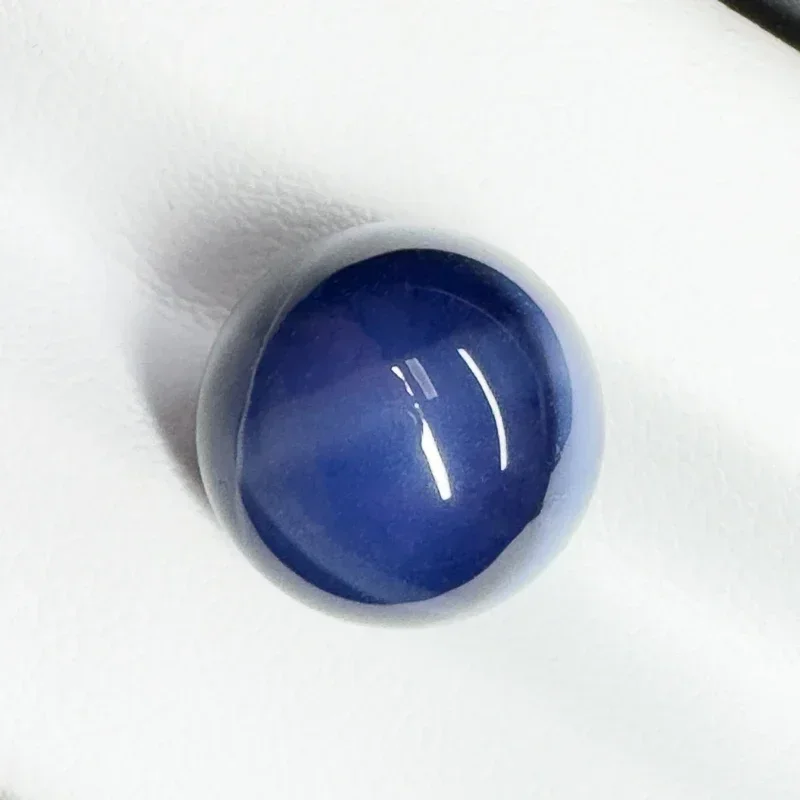 คอรันดัม Starlight หินกลมรูปร่างเรียบตัด Cabochon ตัดอัญมณีลูกปัดสําหรับเครื่องประดับ DIY ทําวัสดุ