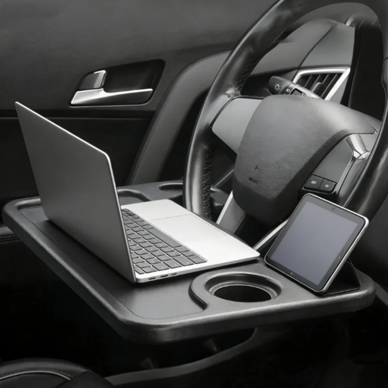 

Car Steering Wheel Table Multifunctional Dining Desk Universal Steering Wheel Mount Laptop Tablet Holder Portable Interior Part