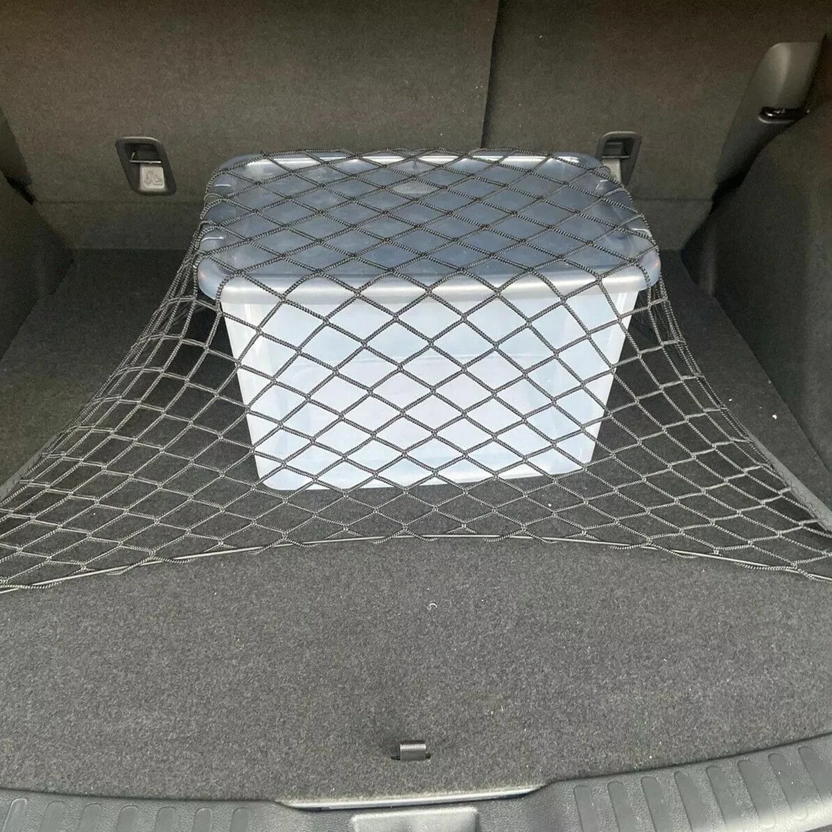 Car Trunk Cargo Net For Audi Q4 E-Tron Sportback Trunk Cargo Organizer Elastic Nylon Mesh Organizer Car Accessories 2022 2023