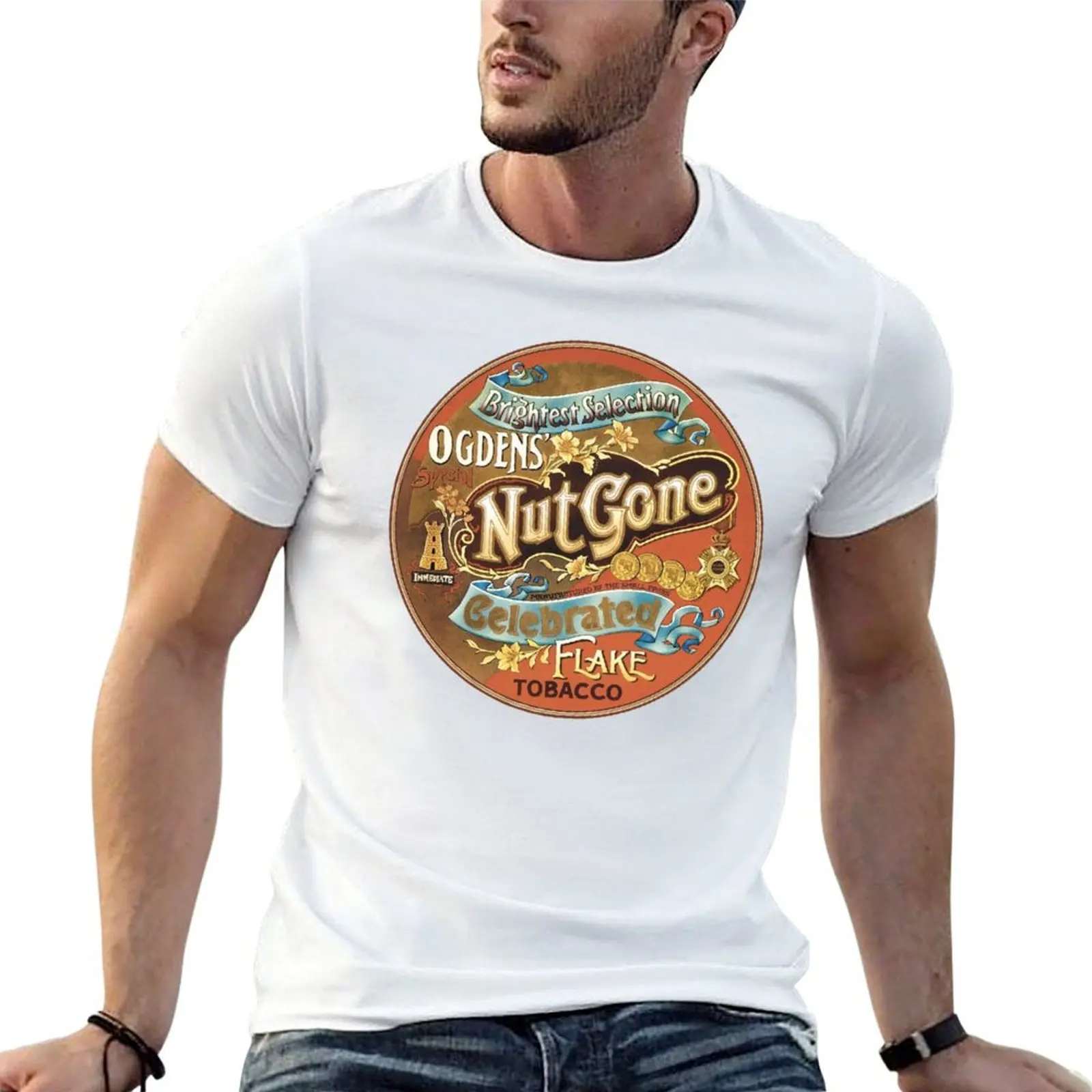Small Faces - Ogdens' Nut Gone Flake T-Shirt Long Lasting Casual T-Shirt