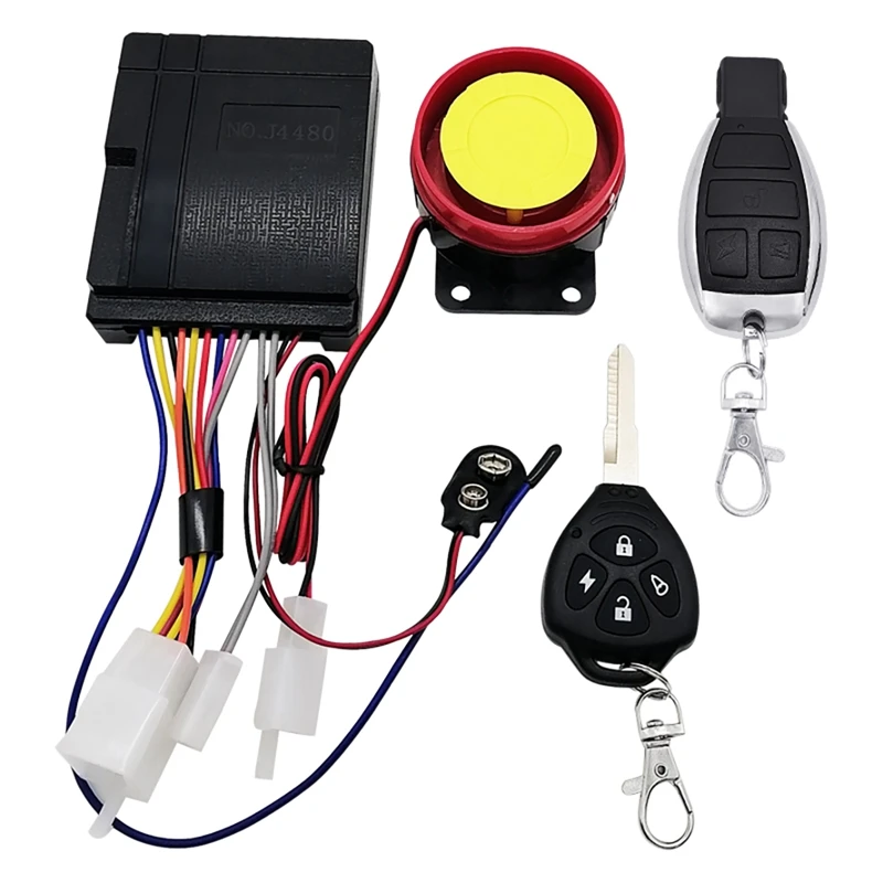 Motorcycle Anti-Theft Security Alarm System Remote Control 125Db(Anti-Line Cutting) for Motorcycle