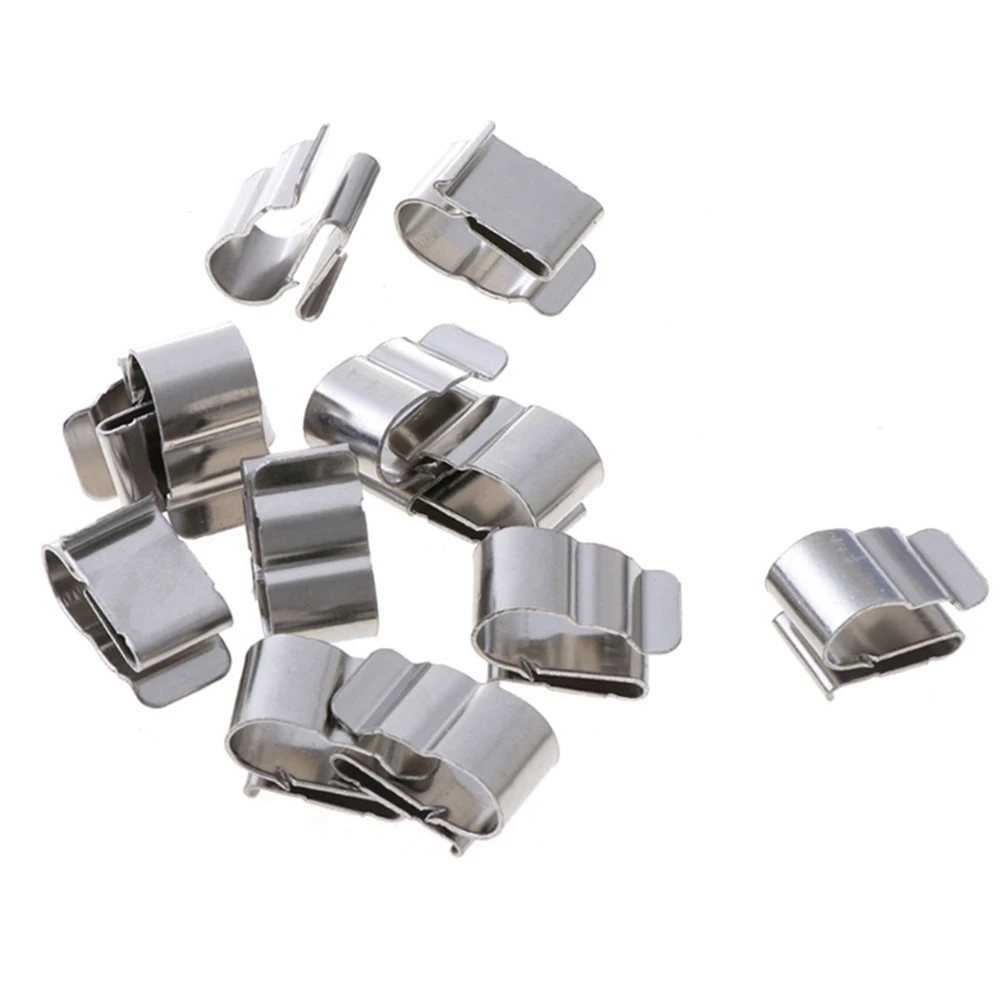 100Pcs Solar Panel Wire Clip Stainless Steel Cable Clips Photovoltaic Clamps Clip Organizer For Trailer Boat Wire Management
