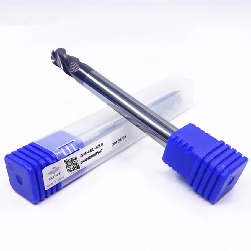 

ZCC.CT GM-4BL-R5.0/GM-4BL-R6.0/GM-4BL-R7.0/GM-4BL-R8.0/GM-4BL-R9.0/GM-4BL-R10.0 GM-4BL Four flutes Straight shank Ball End Mills