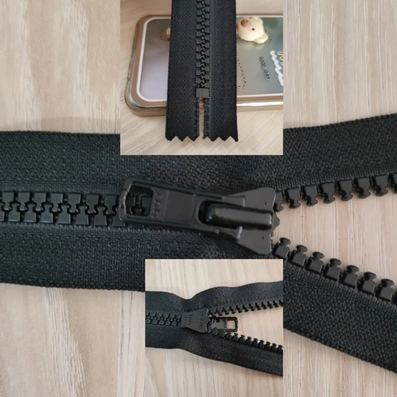 

20 шт./лот 8 # 8VS 20 см до 30 см YKK молния черный пластик белая смола закрытый конец ремесло Diy кожаная сумка сапоги швейные аксессуары