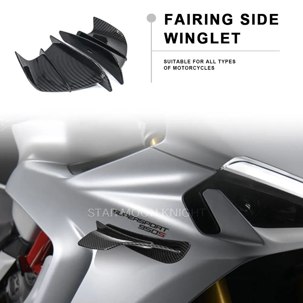 For Ducati Panigale V2 V4 899 959 1198 1199 1299 Panigale R SFairing Side Winglet Aerodynamic Wing Deflector Spoiler