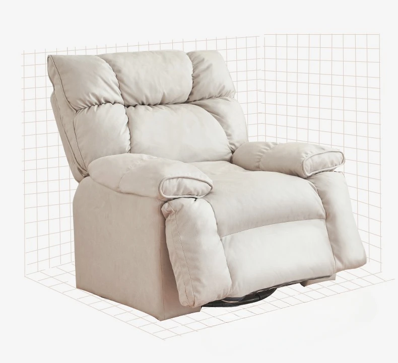 Multi-functional single sofa chair rocking chair lazy sofa can lie down and sleep, recliner swivel living room