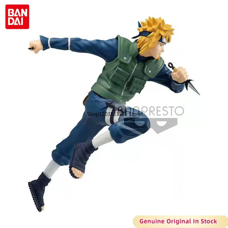 

BANDAI Original Anime NARUTO VIBRATION STARS Namikaze Minato Character Action Figure Model Desktop Decorate Collections