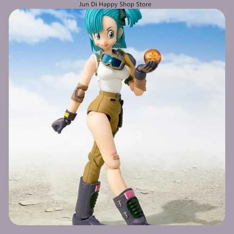 Dragon Ball Bulma Figura de ação móvel 14 cm Estátua de anime para decoração de mesa presente colecionável Grand Adventure Start