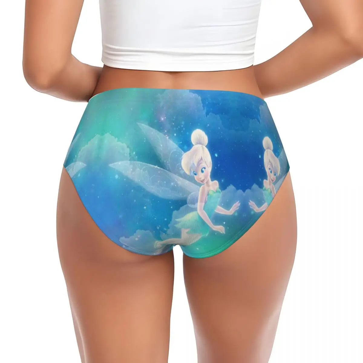 مخصص المرأة أنيمي تينكربيل الشكل سراويل الراحة ملخصات الملابس الداخلية