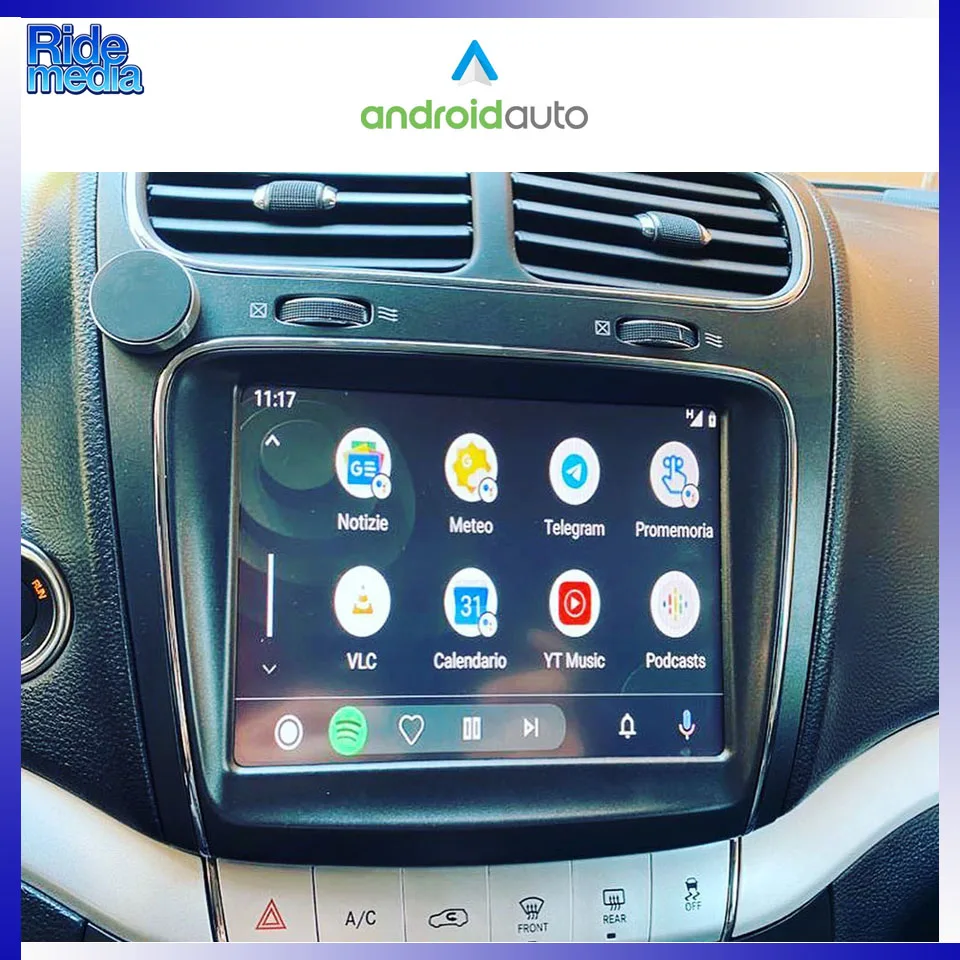 RideMedia CarPlay Retrofit Apple Maps Google GPS Achteruitrijcamera Mirrorlink voor Fiat Freemont 2012-2015 Uconnect 8.4 inch