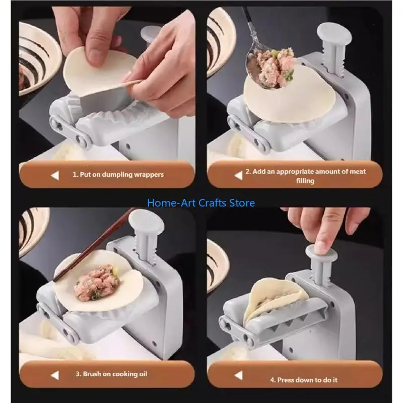 Y3NA Multifunctional Manual Dumpling Press Tool Creating Dumplings Wontons Spring Rolls