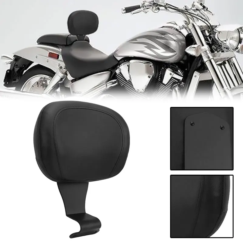 Motorcycle Synthetic Leather Pad Front New Plug In Driver Backrest Pad Sissy Bar For Honda VTX 1800 VTX1800 Accessories