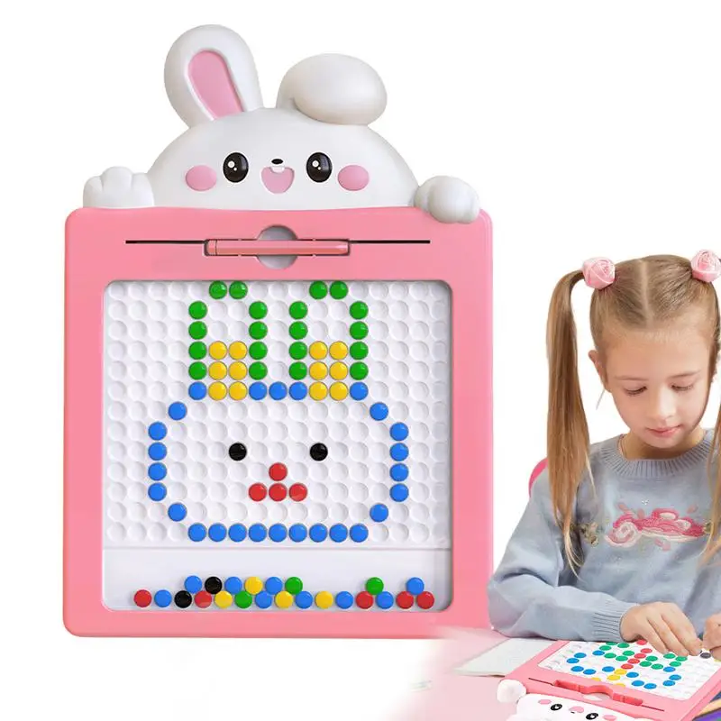 

Magnetic Drawing Board For Kids Large Doodle Board With Magnet Beads And Pen Cute Montessori Toys