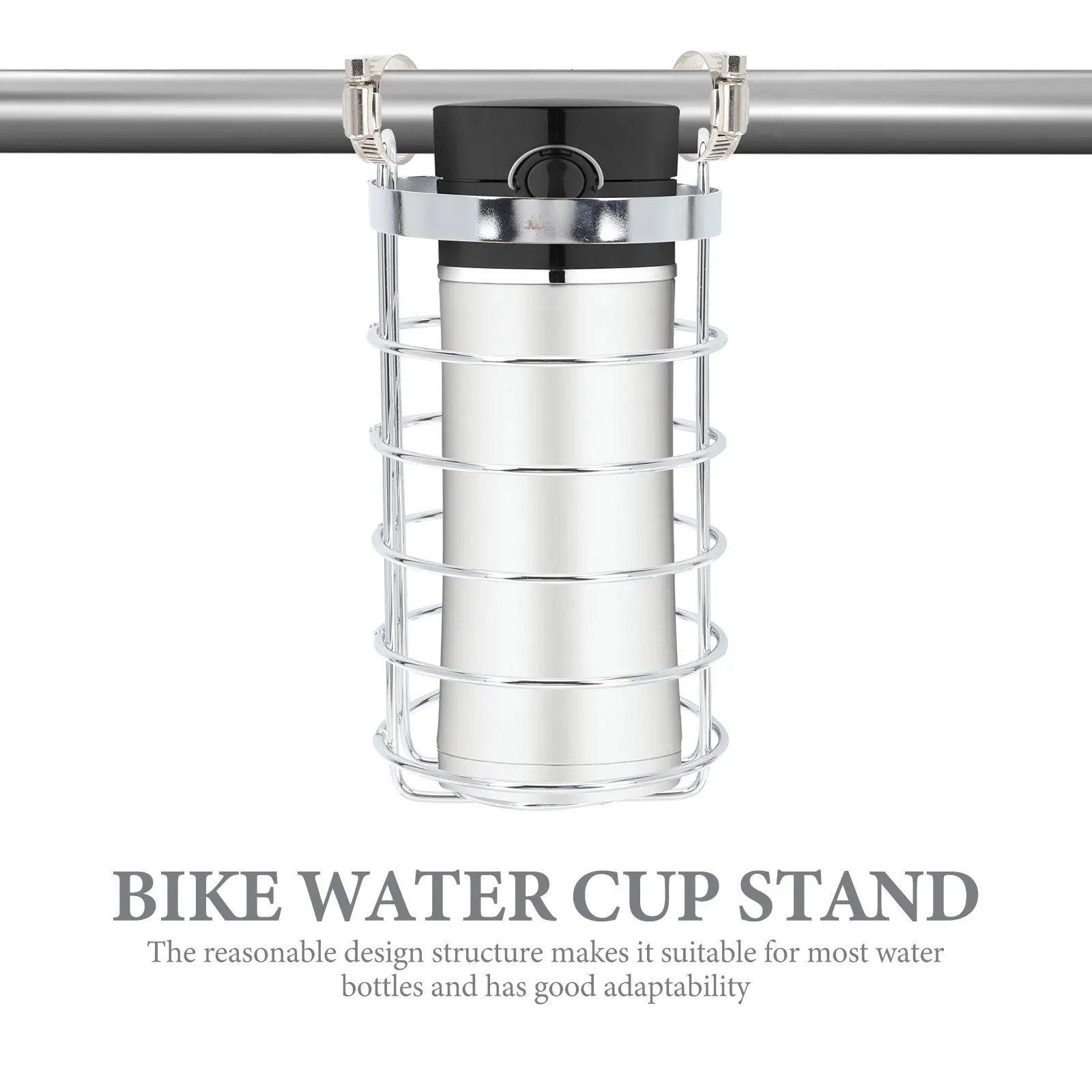 

1Set Bike Water Bottle Holder Stainless Steel Professional Design Bike Water Cup Stand Outdoor Riding Motorcycle Bottle Holder