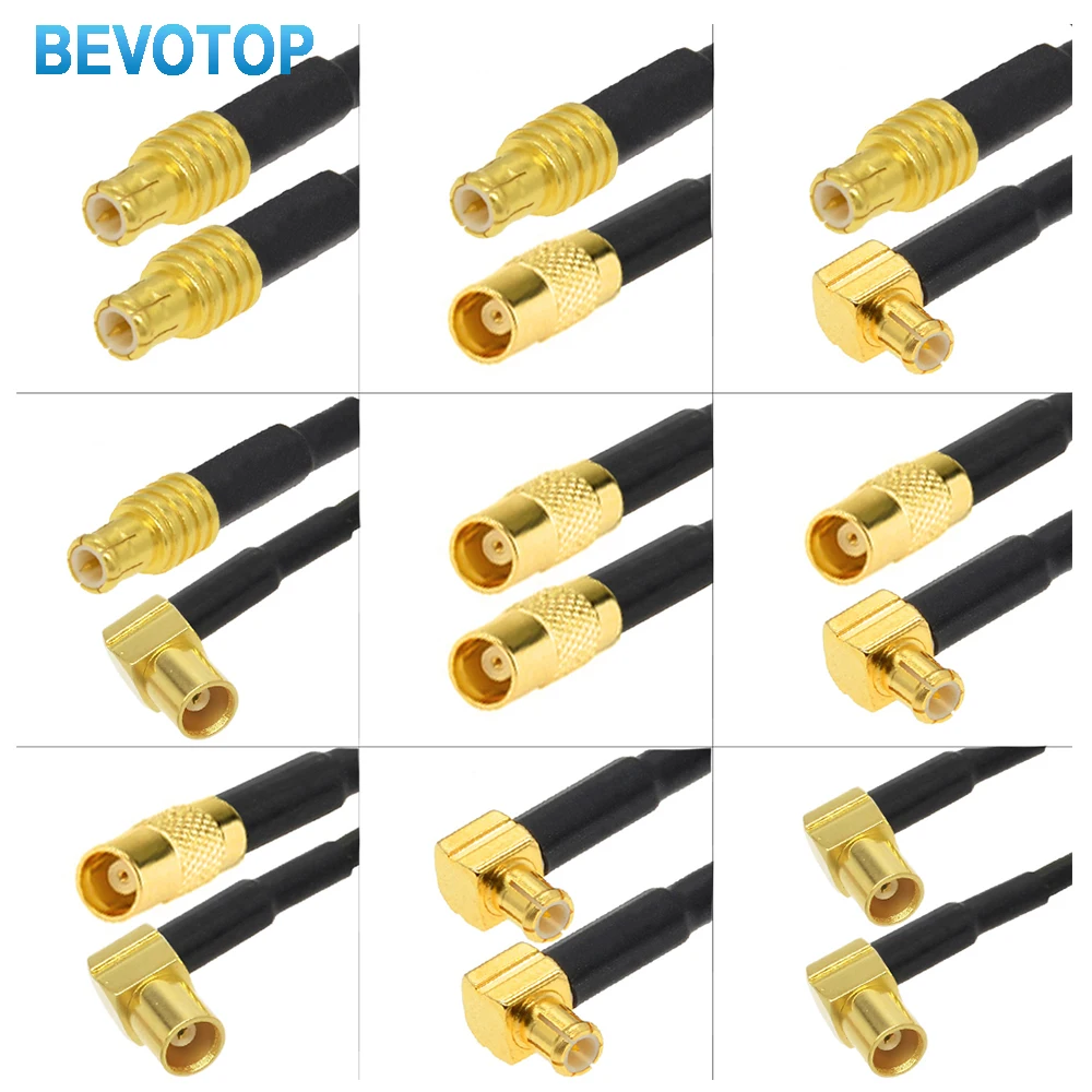 1PCS RG174 MCX Male to MCX Male Straight/Right Angle Plug Pigtail Cable RG174 15cm/20cm/30cm/50cm for Wireless Modem Card New