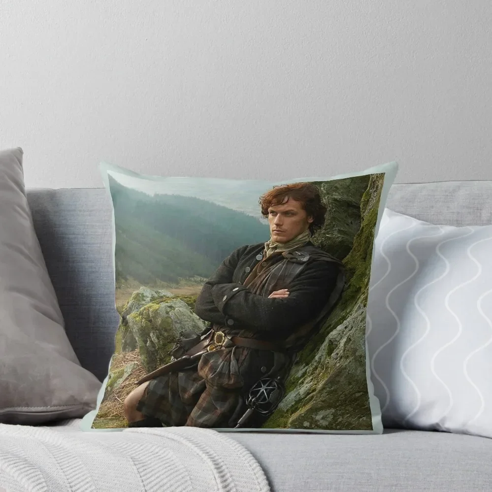 Outlander Jamie Fraser Throw Pillow Pillow Case Elastic Cover For Sofa luxury sofa pillows pillow