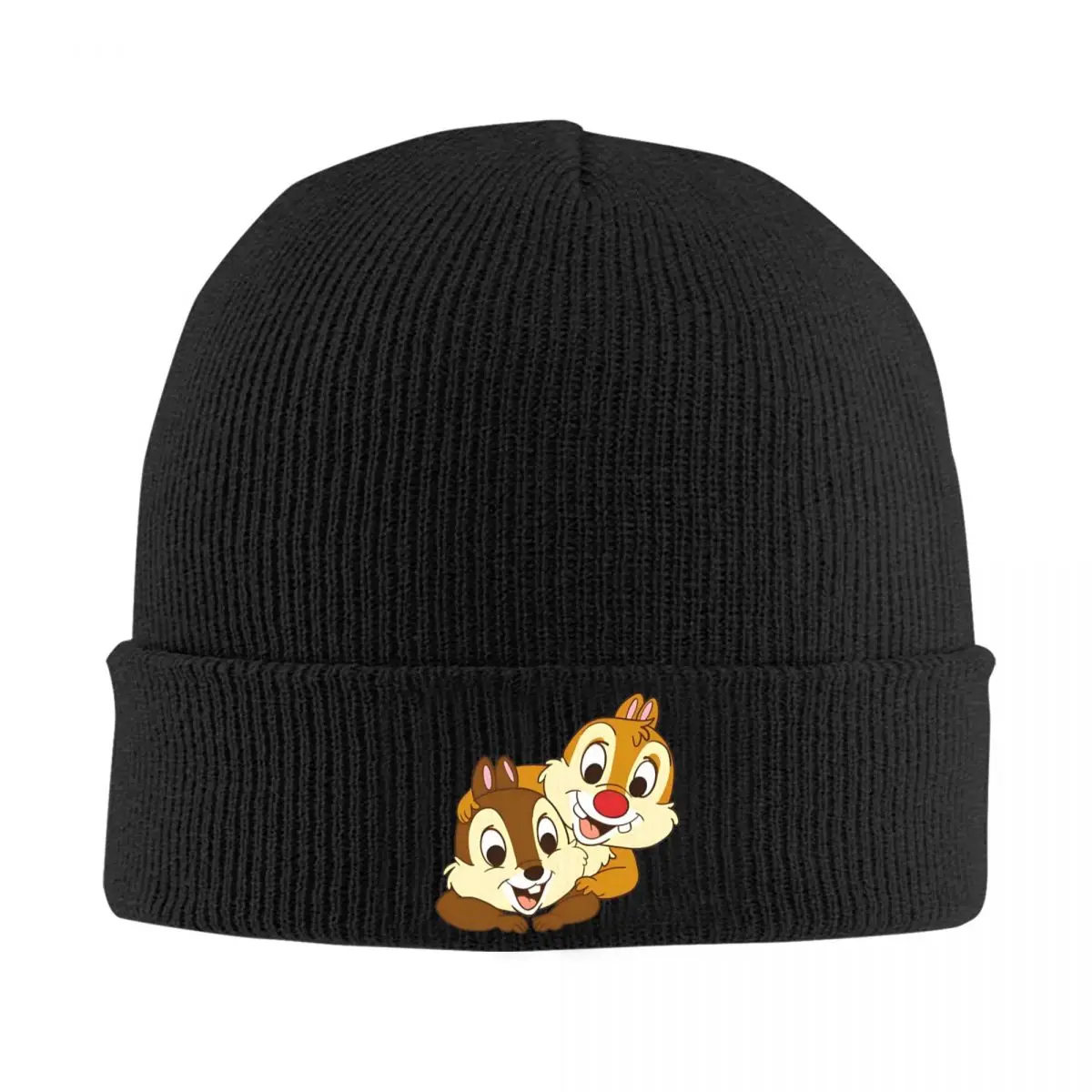 Chip 'n' Dale Bonnet Hats squirrel Skullies Beanies Men Women Street Y2K Warm Soft Beanie Hats Autumn Winter Kpop Graphic Cap