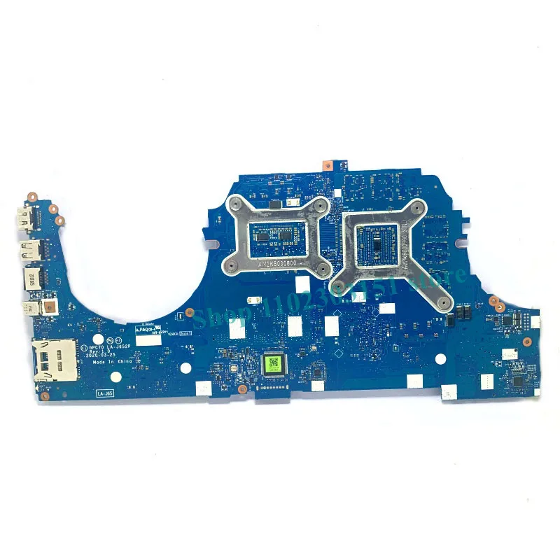 Placa-mãe portátil para HP 17-CD, L92731-001, M10793-001, I5-10300H, I7-10750H CPU Mainboard, LA-J652P, GTX1660TI, RTX2060, teste 100%