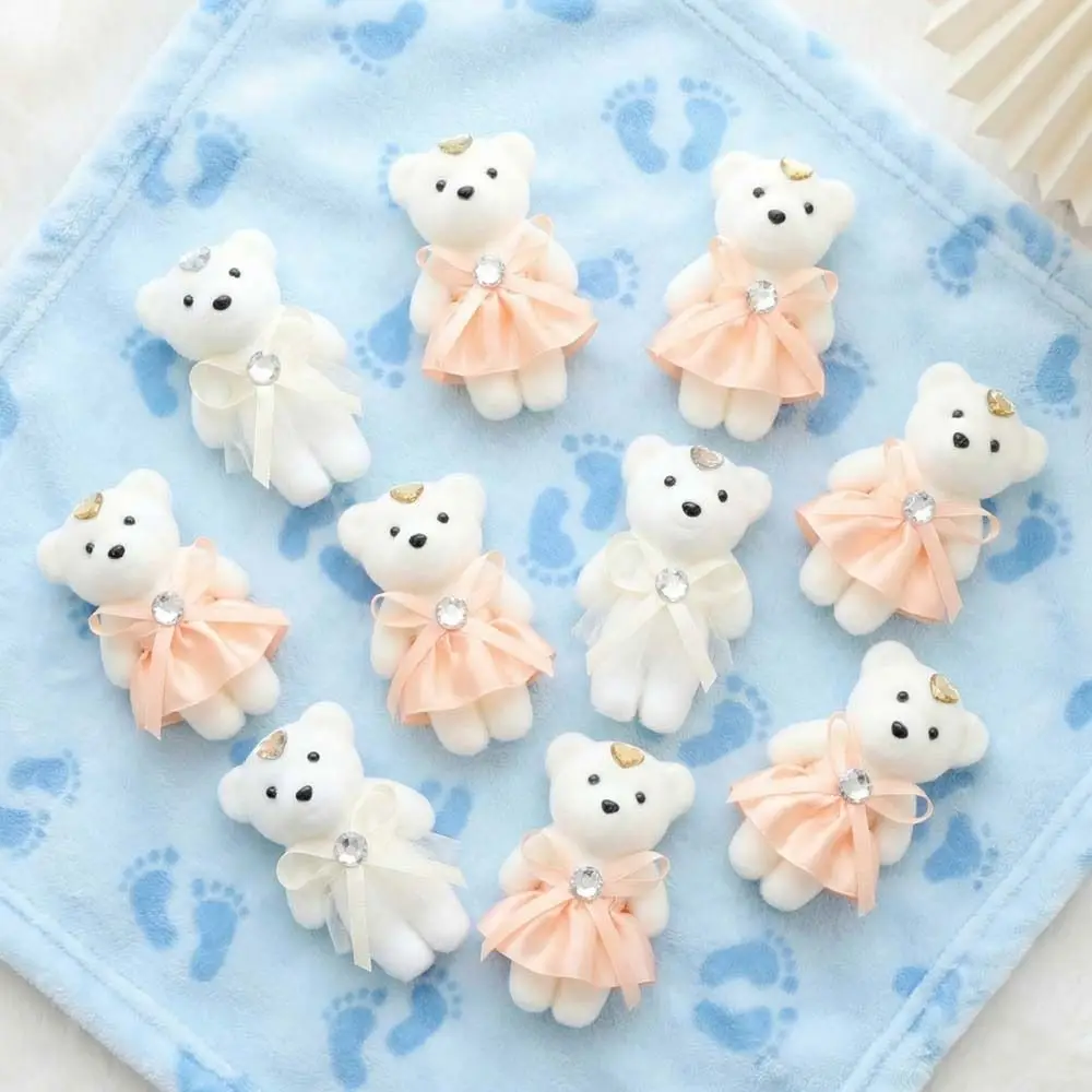 10pcs/set Room Decoration Foam Bear Bear Foam Animal Mini Bear Flower Bouquet 12cm DIY Cartoon Bouquet Graduation Gifts