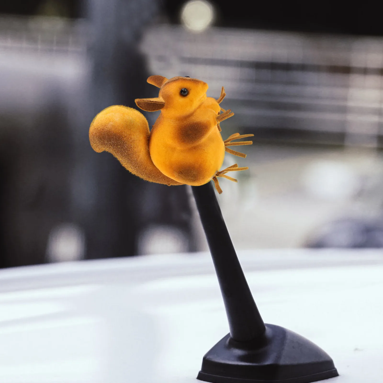 

Squirrel Car Antenna Topper Waterproof Cartoon Auto Exterior Ornaments Truck Roof Decor Easy Install No Tools Required
