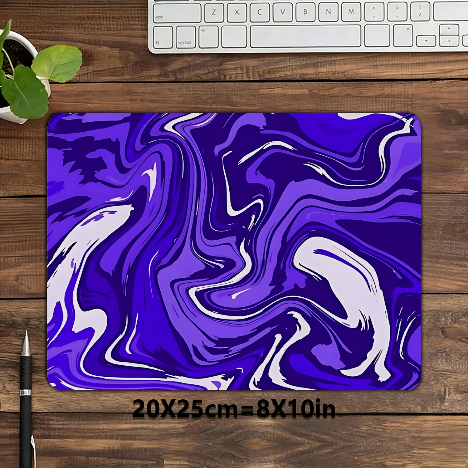 

Marble Fluid Art Gaming Mouse Pad Rubber Non Slip Desk Mat for PC Computer Workspace