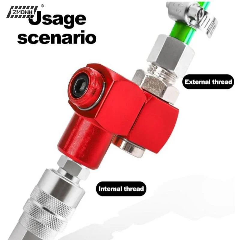 

[H]1/4 NPT 360 Degree Swivel Air Connector Aluminum Pneumatic Rotary Joint For Air Tools Adapter Air Compressor Accessories