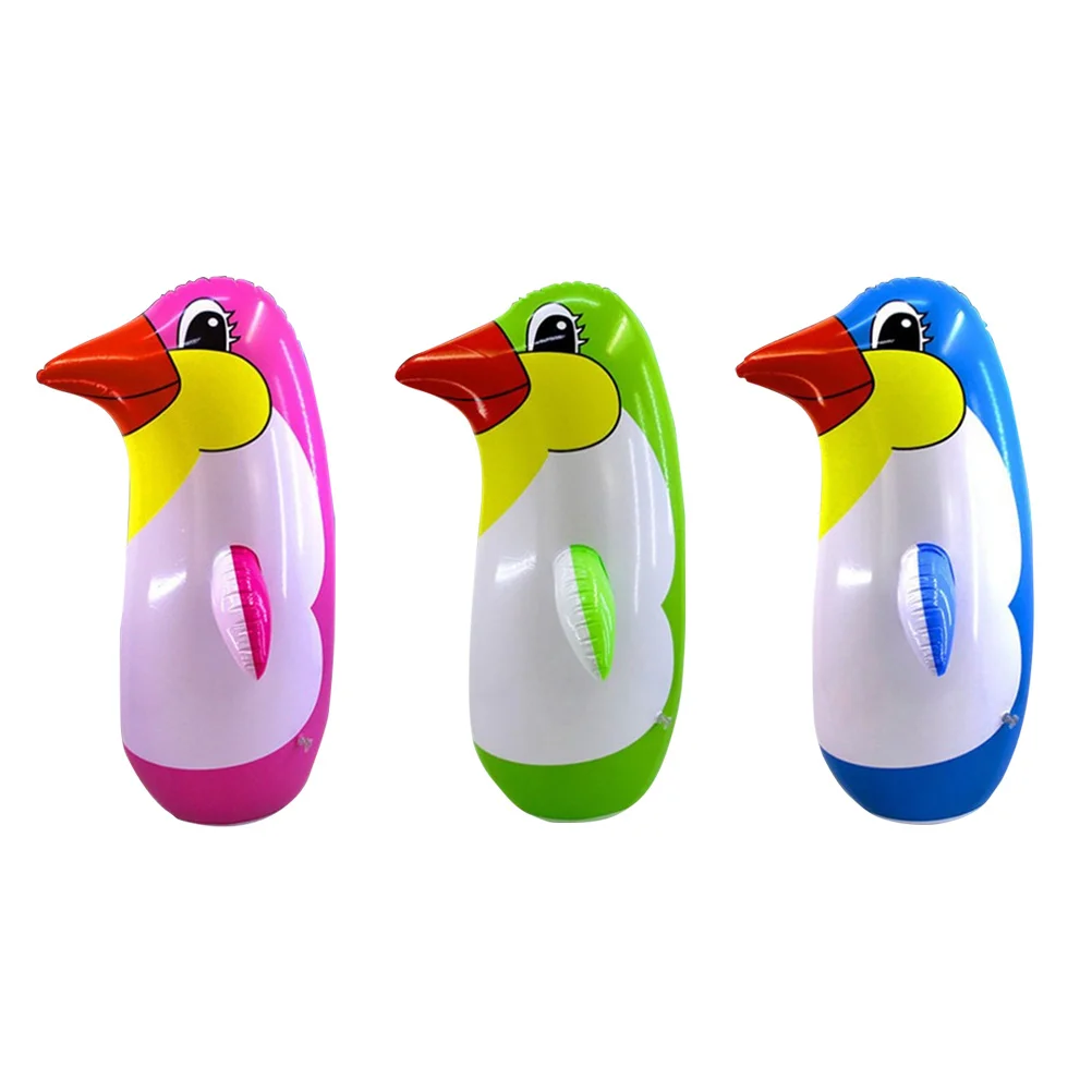 

6pcs 22CM Size Per Set Random Color Inflatable Punching Penguin Toy Tumbler Toy Party Accessory for Kids