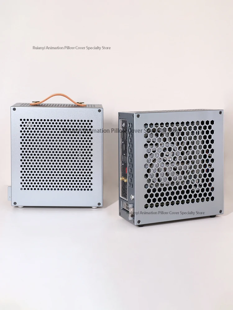 

DC-ATX power supply half height knife card mini itx chassis soft routing aluminum alloy