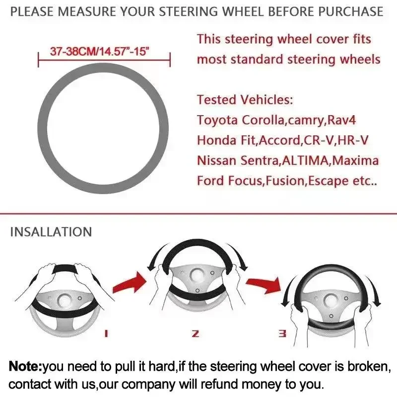 Coprivolante per Auto in pelle di mucca in fibra di carbonio antiscivolo traspirante per Dongfeng VOYAH FREE Dreamer PHEV accessori Auto