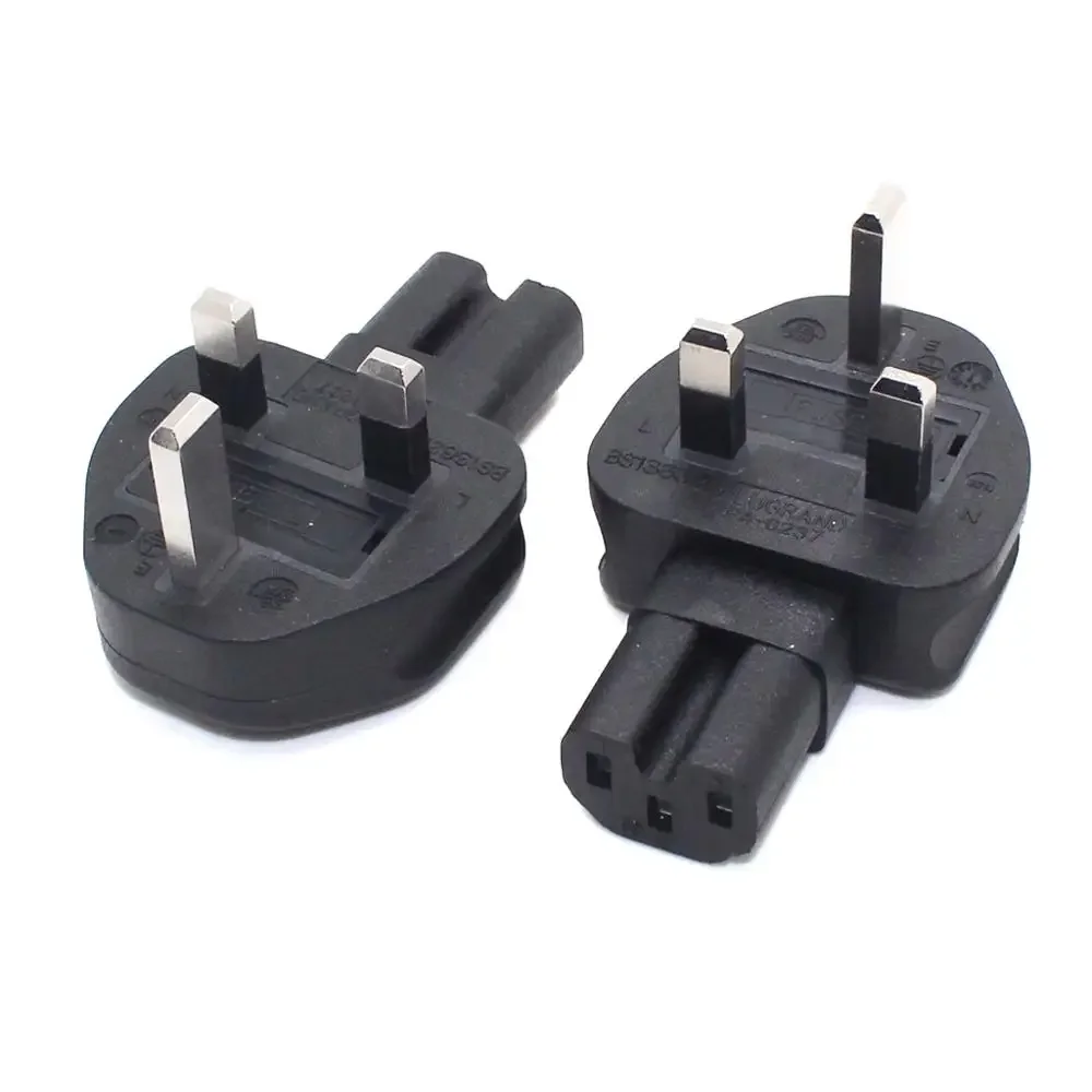 UK BS1363 3 Prong Fused Male to IEC 320 C15 Receptacle Power Adapter 13A 250V AC Plug Converter Singapore Malaysia Power Adaptor