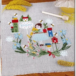 Unfinished  Counted Cross Stitch 14CT Cross Stitch Sets cartoon Cross-stitch Kits Embroidery Needlework Family