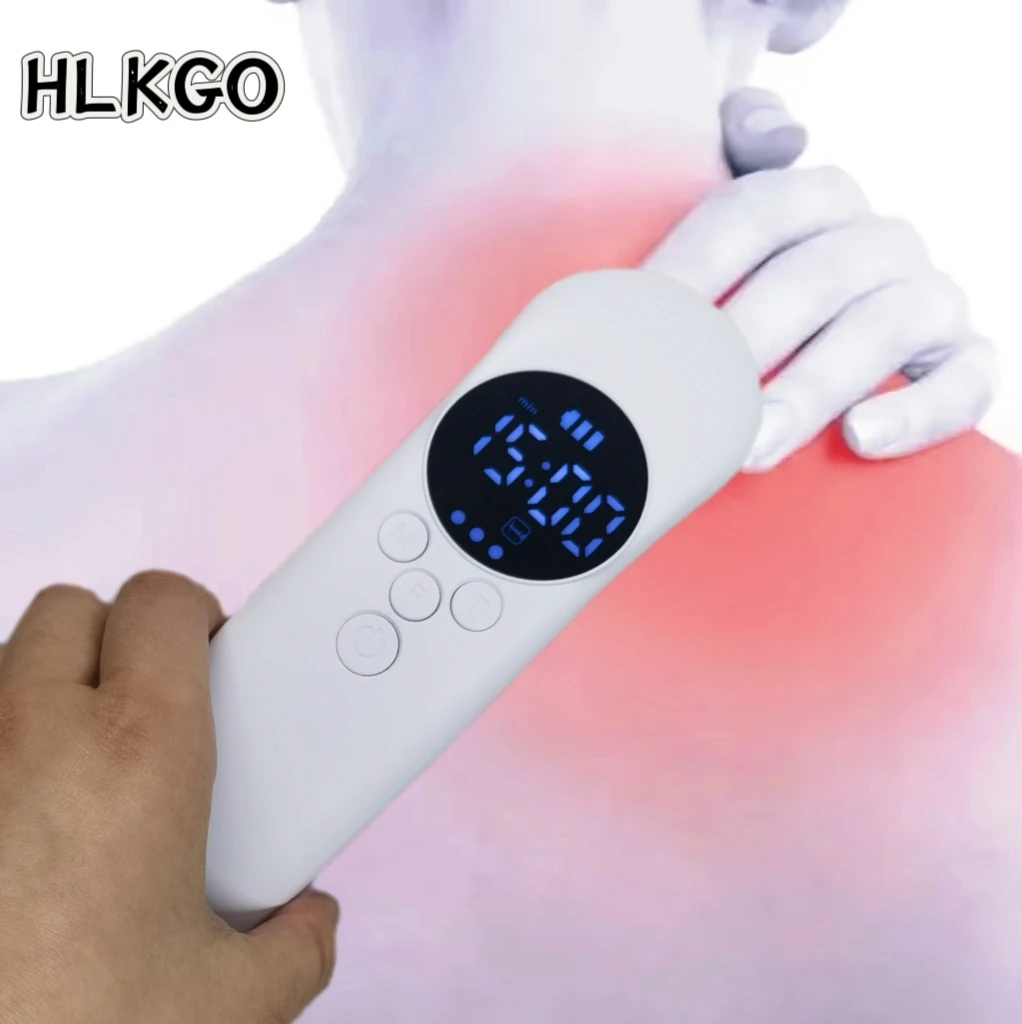 

HLKGO 808nm Лазерное устройство для акупунктуры глубокого проникновения для облегчения боли в суставах, разбрызгивания бедер и артрита