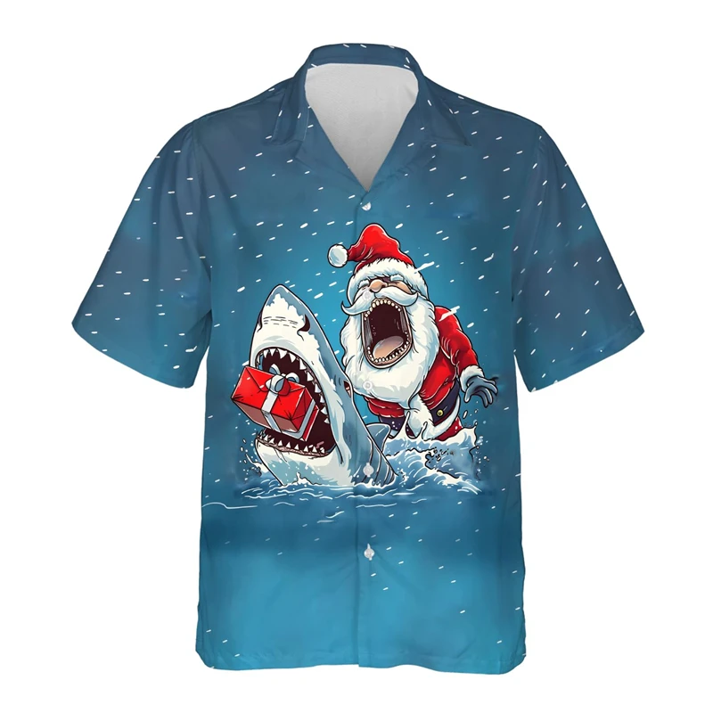 

Fierce Shark 3D Printed Men Shirt Man/Women Casual Fashion Short Sleeves Shirts Button Lapel Streetwear Unisex Clothes Blouses