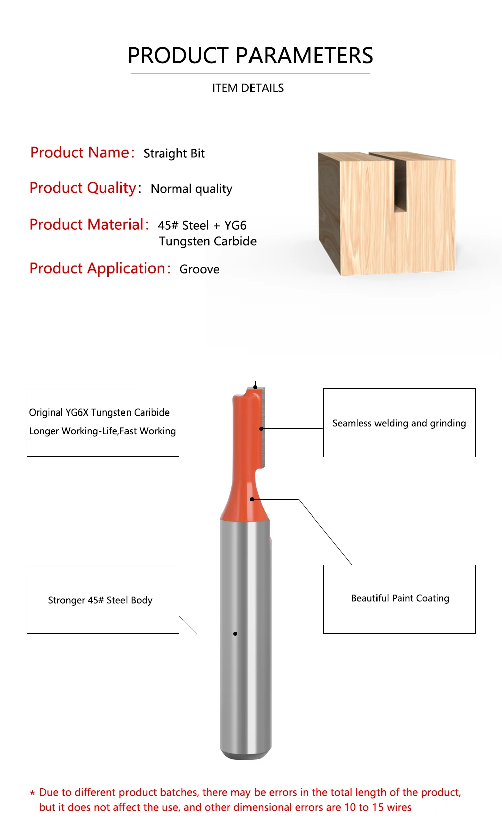 Lavie 3 Stuks 8Mm Schacht Rechte Router Bit Wolfraamcarbide Enkelvoudige Fluit Bit Hout Frees Voor Houtwerk Gereedschap Mc02083