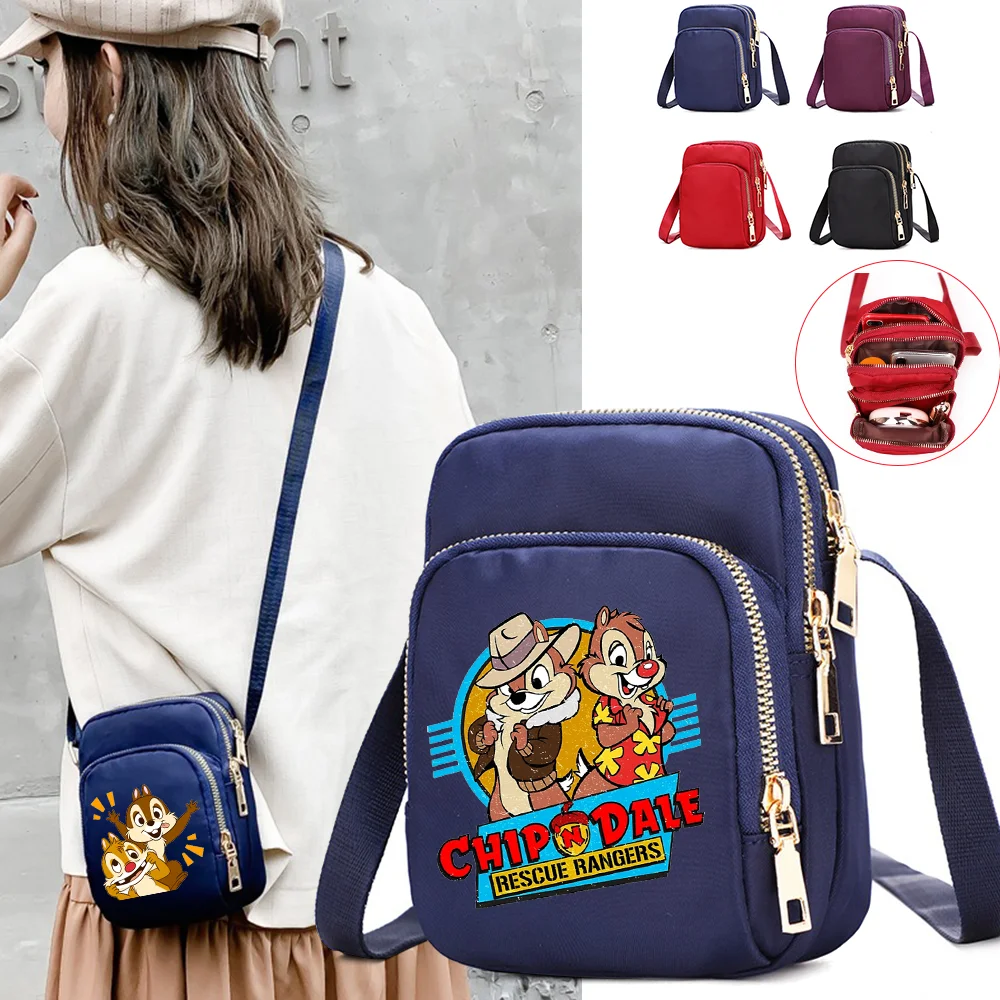

Chip n Dale Women Shoulder Bags Cell Phone Purse Crossbody Shoulder Strap Handbag Female Girls Bags Teenagers Bag Gift