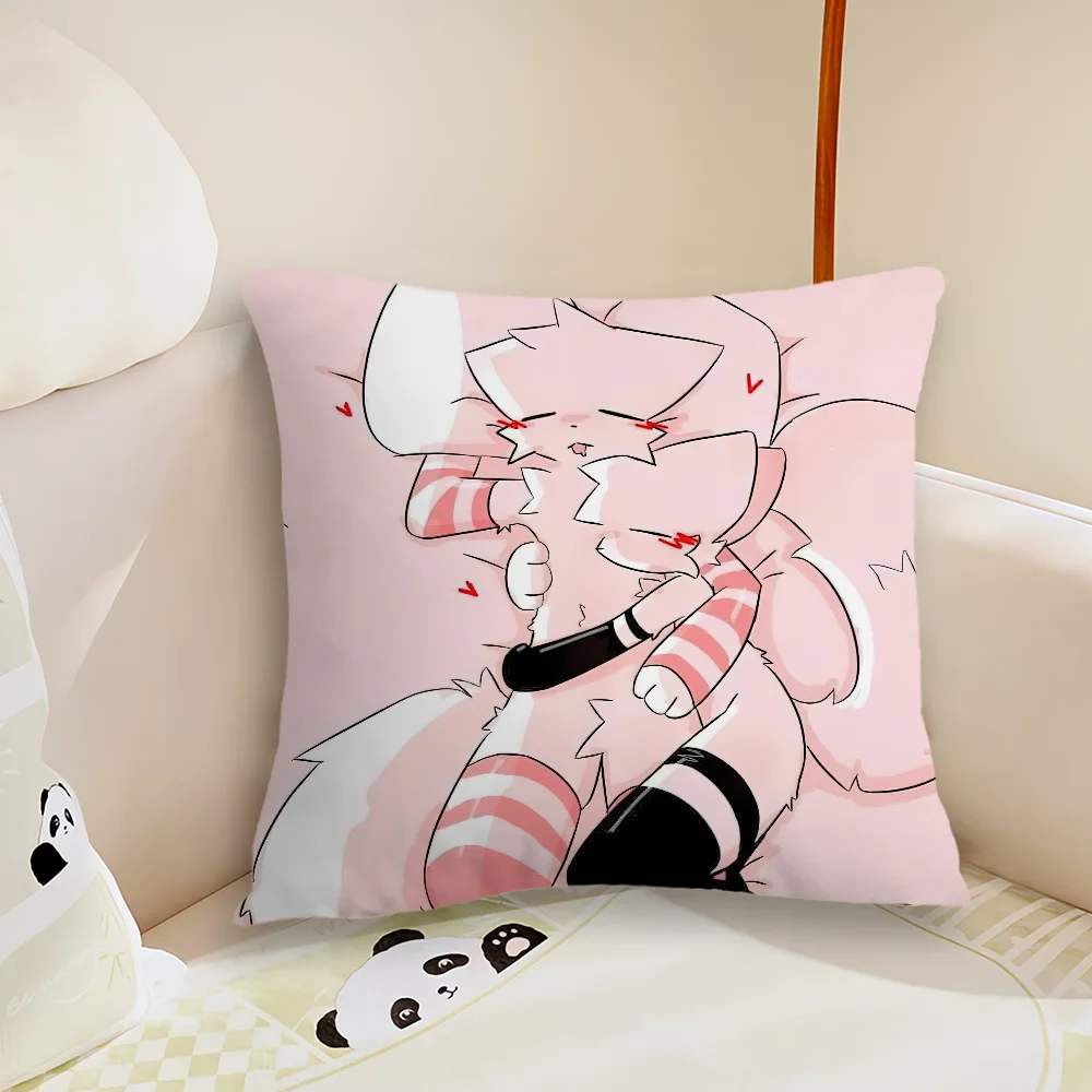 B-Boykissers S-Silly Cat Cute Pillow Case Living Room Sofa Cushion Cover Suitable For Home Bedroom Room Decoration